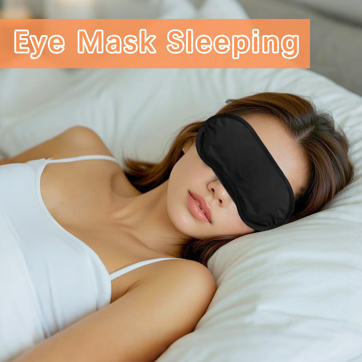 Group of participants wearing Lipetol black sleep masks