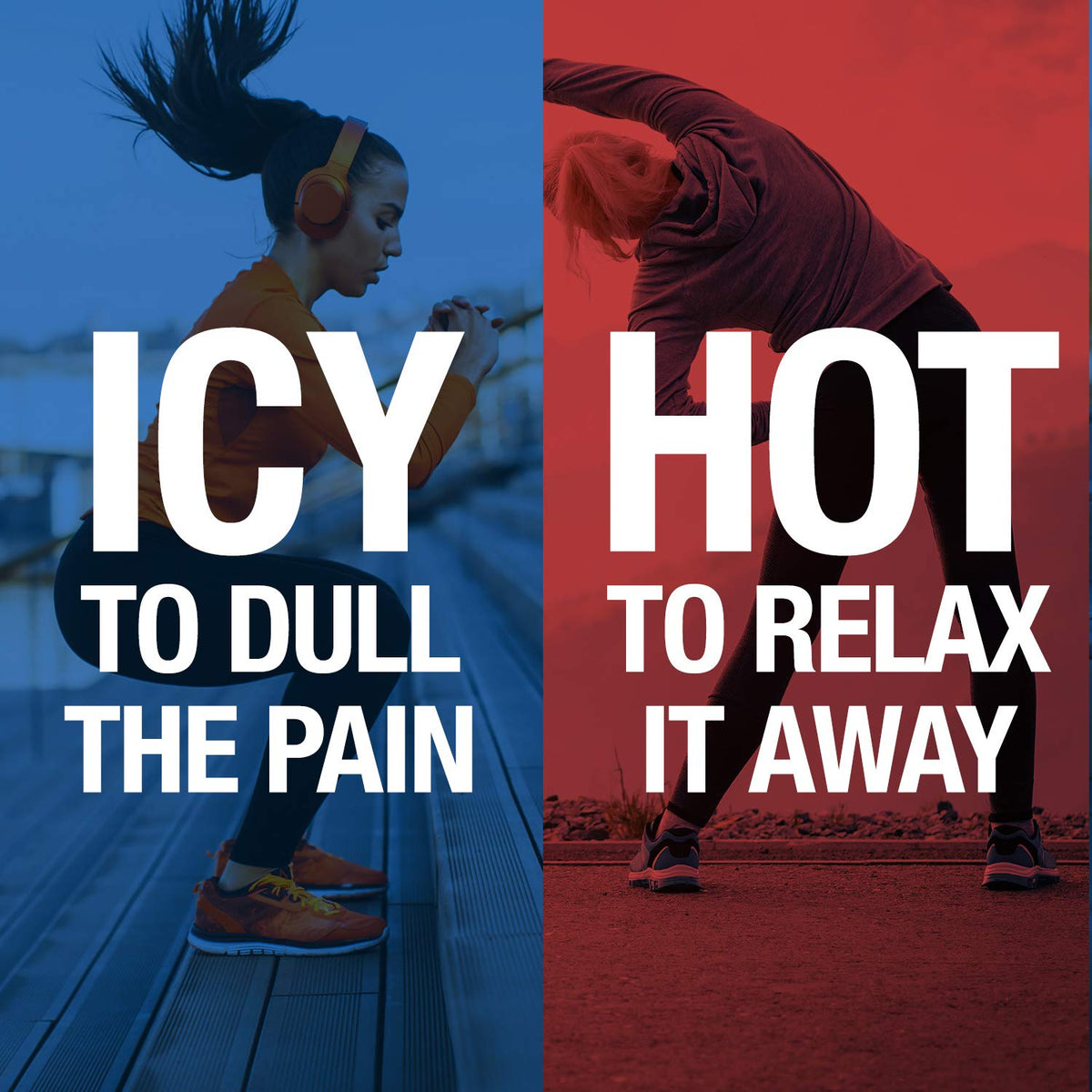 Close up look of the flexible and breathable material used in the Icy Hot arm neck and leg patch.