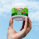 Back label of Hempvana 4 Ounce cream showing drug facts and active ingredients.