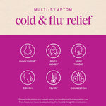 Nature's Way homeopathic cold and flu medicine supplement facts panel