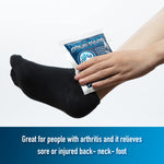 General Medi ice pack applied to ankle for sprain relief