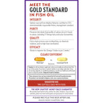 Genuine imported New Chapter wild salmon oil one hundred eighty softgels bottle sitting upright