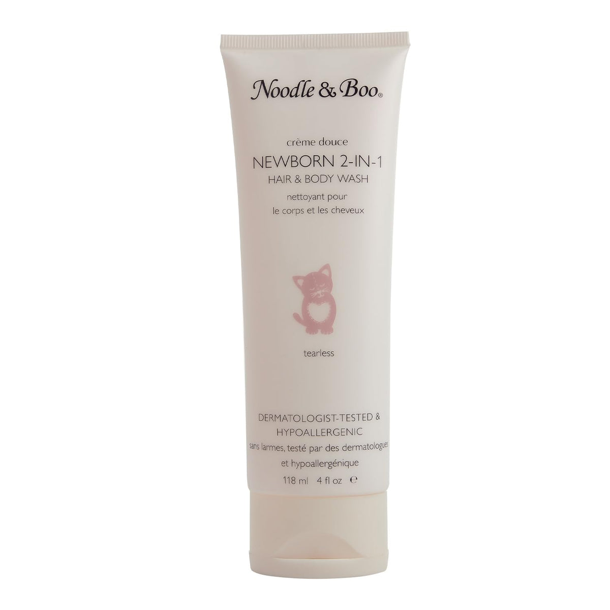 Noodle and Boo Newborn Hair and Body Wash and Super Soft Lotion bottles
