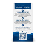 USA imported Nordic Naturals Vitamin E complex 30 count supplement facts panel view