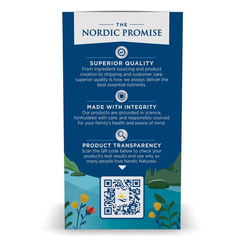 Authentic USA imported Nordic Naturals cod liver oil bottle highlighting high EPA and DHA concentration