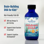 Arctic cod liver oil liquid drops for children ages 1 to 6 supplemental facts label