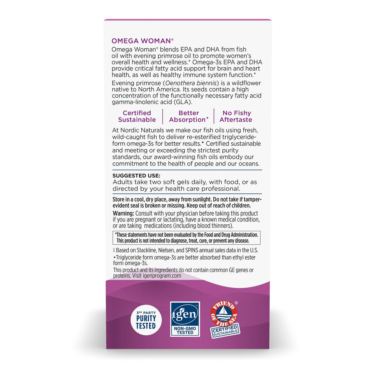 A clear presentation of the lemon flavor profile icon printed on the authentic women's dietary supplement.