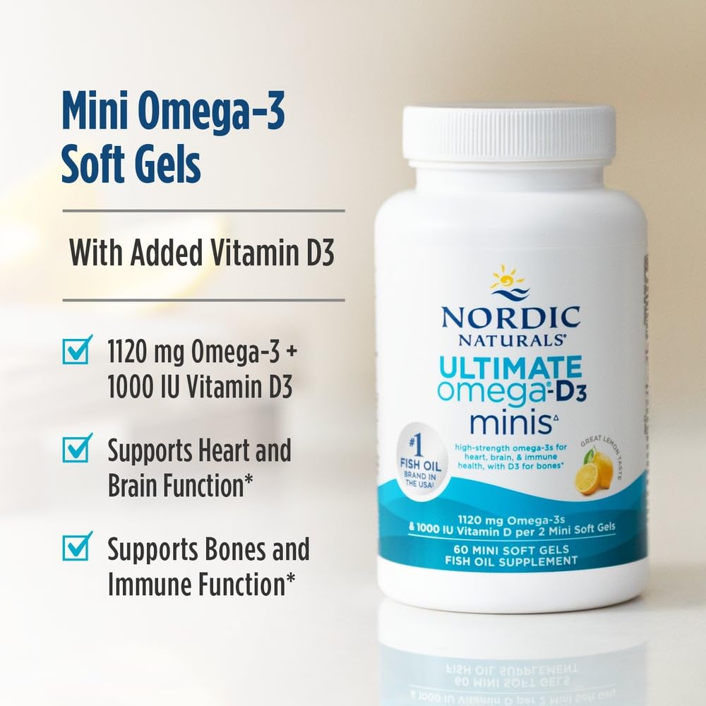 Premium imported USA fish oil capsules with vitamin D3 ingredient label