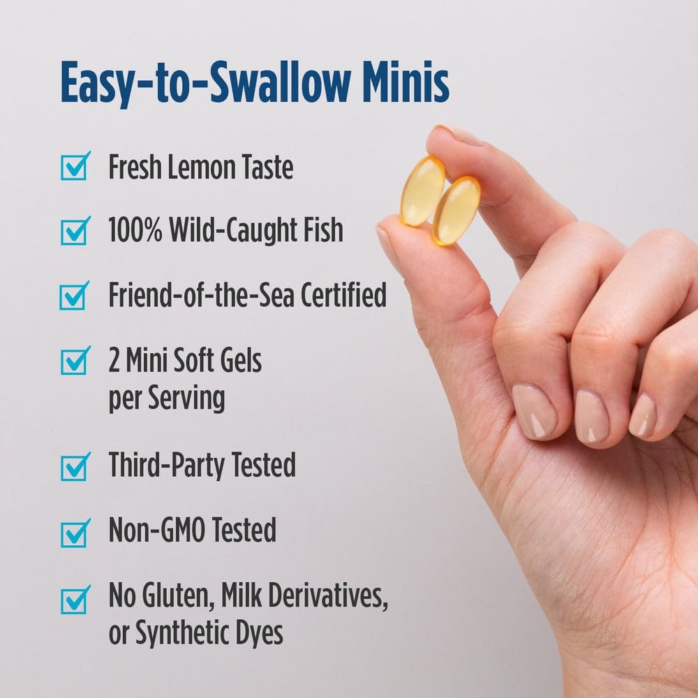 Easy to swallow small triglyceride fish oil gels for daily wellness