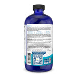 Nordic Naturals pure lemon flavored omega-3 liquid bottle showcasing the third-party purity tested certification stamp