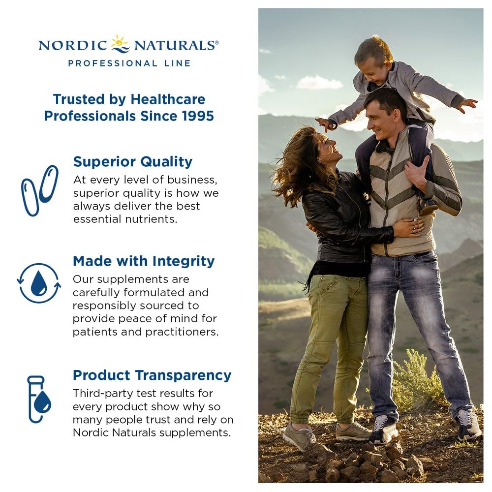Nordic Naturals high potency fish oil capsules displayed next to the authentic product packaging.