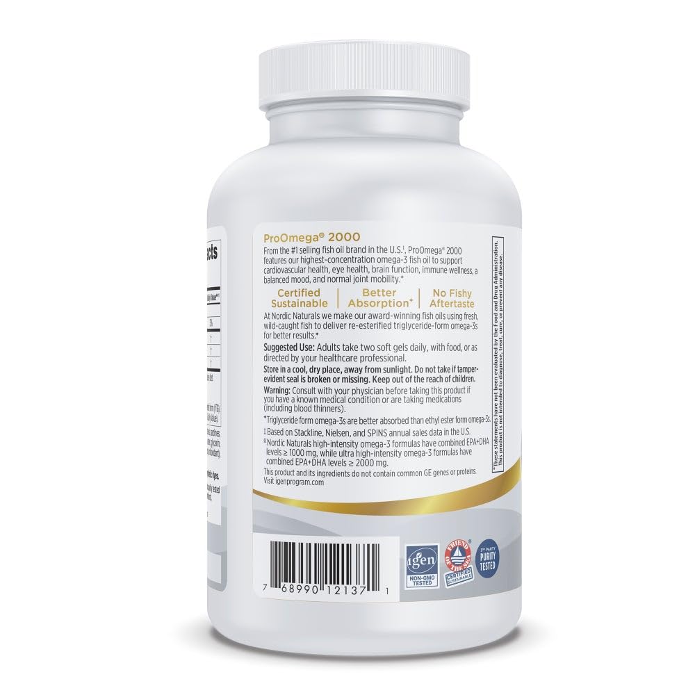 Top view of the secure seal on the Nordic Naturals ProOmega 2000 professional-grade dietary supplement.