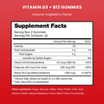 NutraChamps vegan raspberry flavored dietary supplement ingredients and nutritional facts label