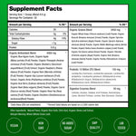 NutraChamps Super Greens organic supplement scoop and powder