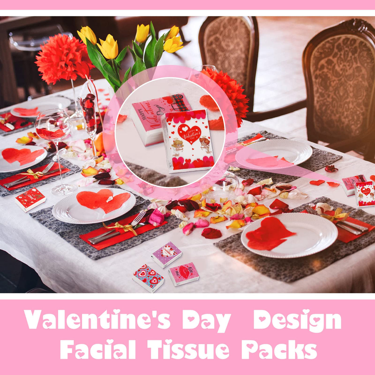 Jetec wedding favor tissue packs showcasing thick soft three ply unfolded sheet quality