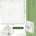 Sinmoe wedding favor tissues resealable sticky flap close up view.