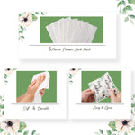 Three ply soft facial tissues in pocket size wedding packaging