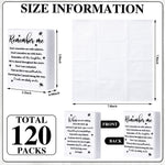 Sinmoe travel size funeral handkerchief packs illustrating the resealable adhesive sticker.