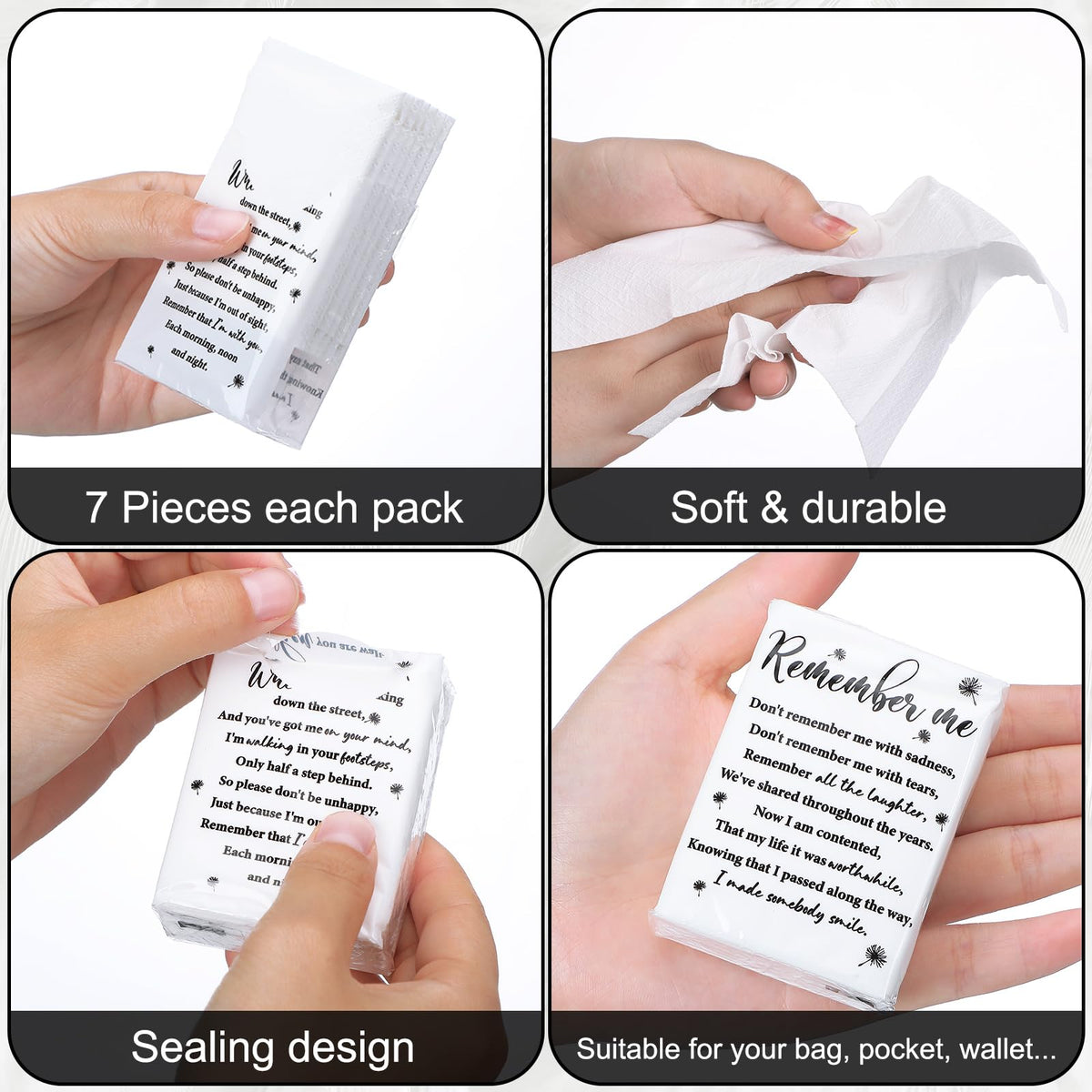 Sinmoe three ply facial tissues showing the soft texture of an unfolded sheet.