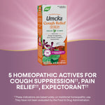 Nature's Way Umcka Cough Relief English Ivy base syrup package showcasing the authentic brand seal