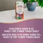 Nature's Way Umcka multi symptom sore throat and hoarseness liquid syrup bottle standing upright