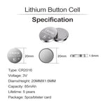 Authentic PGSONIC lithium battery packaging details