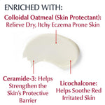 Eucerin steroid free eczema cream tube for twenty four hour body hydration.