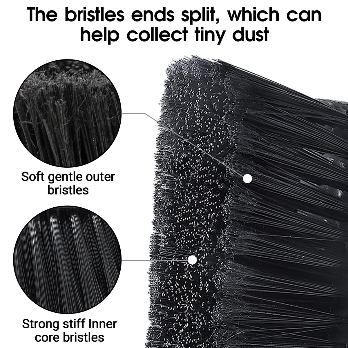 Ergonomic 45 degree angle handle connection of Masthome broom