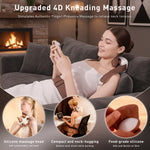 Lideeya 4D Wireless Neck Shoulder Massager bionic silicone heads