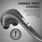 Hangsun handheld deep tissue massager showcasing the ergonomic anti-slip handle.