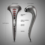 Hangsun corded full body massager highlighting the extra long ninety eight inch power cable.