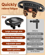 Aerlang muscle massager inside carrying case