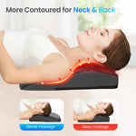 Close-up of the eight bi-directional rotating nodes on the heated massage pillow.