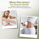 Redlook lymphatic drainage massager applied on leg