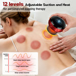 Cakoutanb 2 Pack Smart Cupping Therapy Massager in use on back
