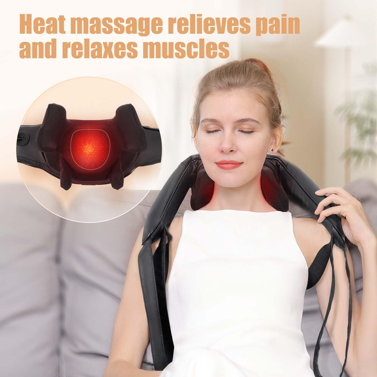 Masgre Deep Tissue Massage Pillow showing 6D nodes