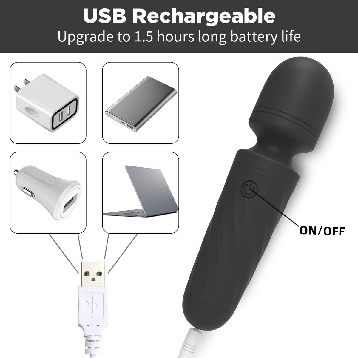 Kingwand mini massager waterproof travel friendly device