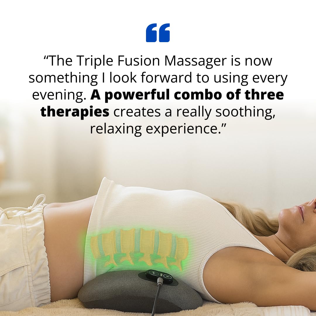 SmoothSpine Triple Fusion Back Massager ergonomic curve profile