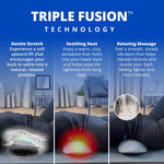 SmoothSpine Triple Fusion Back Massager plugged in on floor