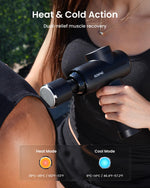 Renpho Active Thermacool 2 Massage Gun Being Used on Back