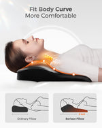 Boriwat 3D kneading massage pillow positioned on an office chair with the remote control visible