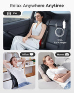 Side view displaying the ergonomic curved profile of the Boriwat premium massage pillow