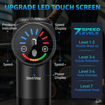 TOLOCO handheld deep tissue massager with LED touchscreen display