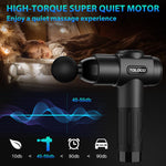 TOLOCO electronic massager showing ten interchangeable massage heads arranged