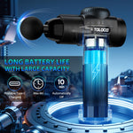 TOLOCO deep tissue back massager for athletes in its portable travel case
