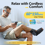 Comfytemp portable ankle massage boot with adjustable Velcro straps side angle profile
