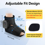 Comfytemp cordless circulation massager applied on a foot during seated relaxation