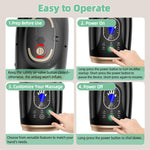 Ealken wrist and finger massager angled view demonstrating the portable and lightweight ergonomic structure.