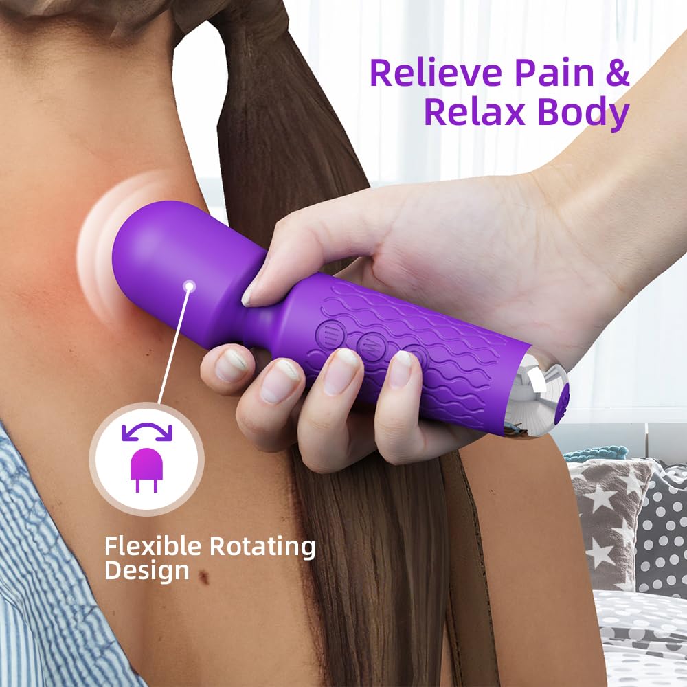 JTFFER compact waterproof vibrating wand close up texture