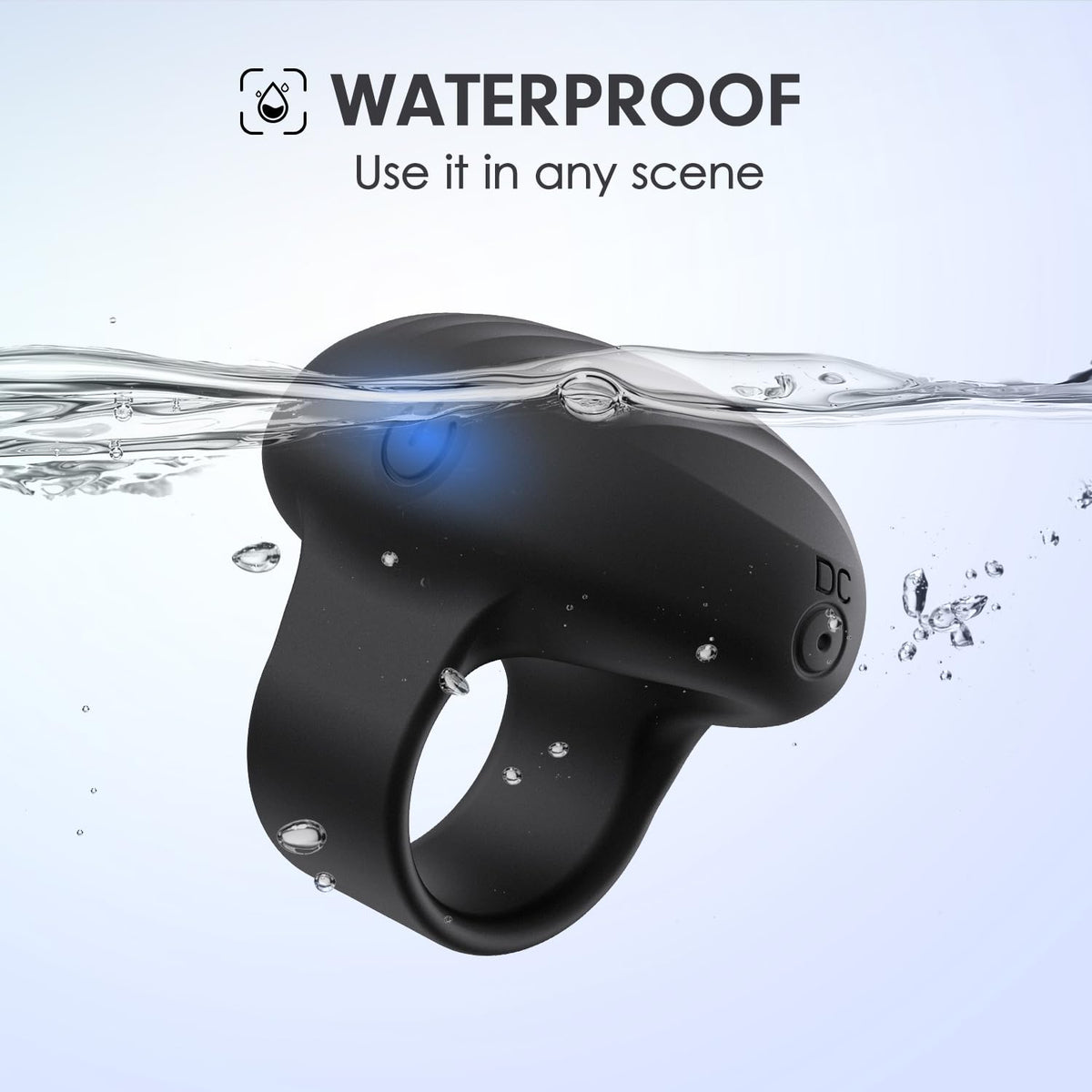 Rechargeable electric finger wellness device with ten powerful vibration settings.